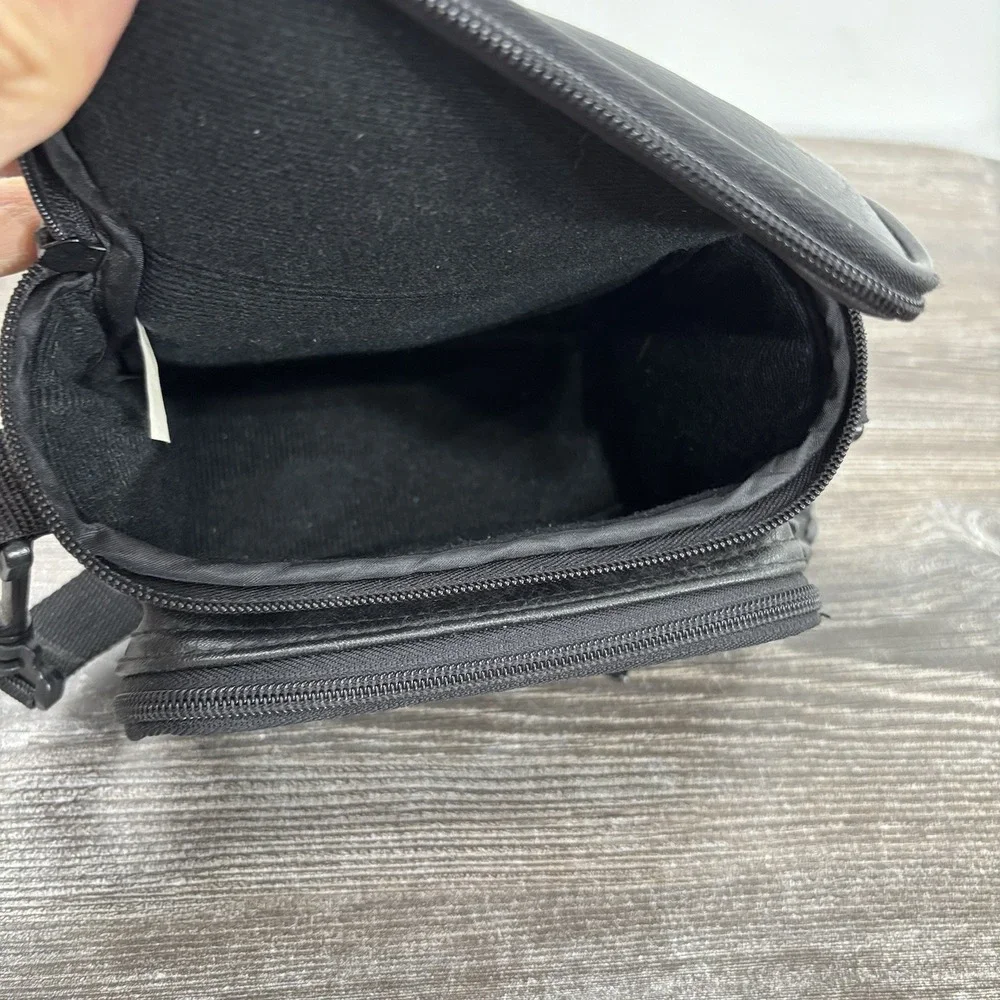 Sony Digital Mavica Black Soft Leather Camera Bag Shoulder Strap